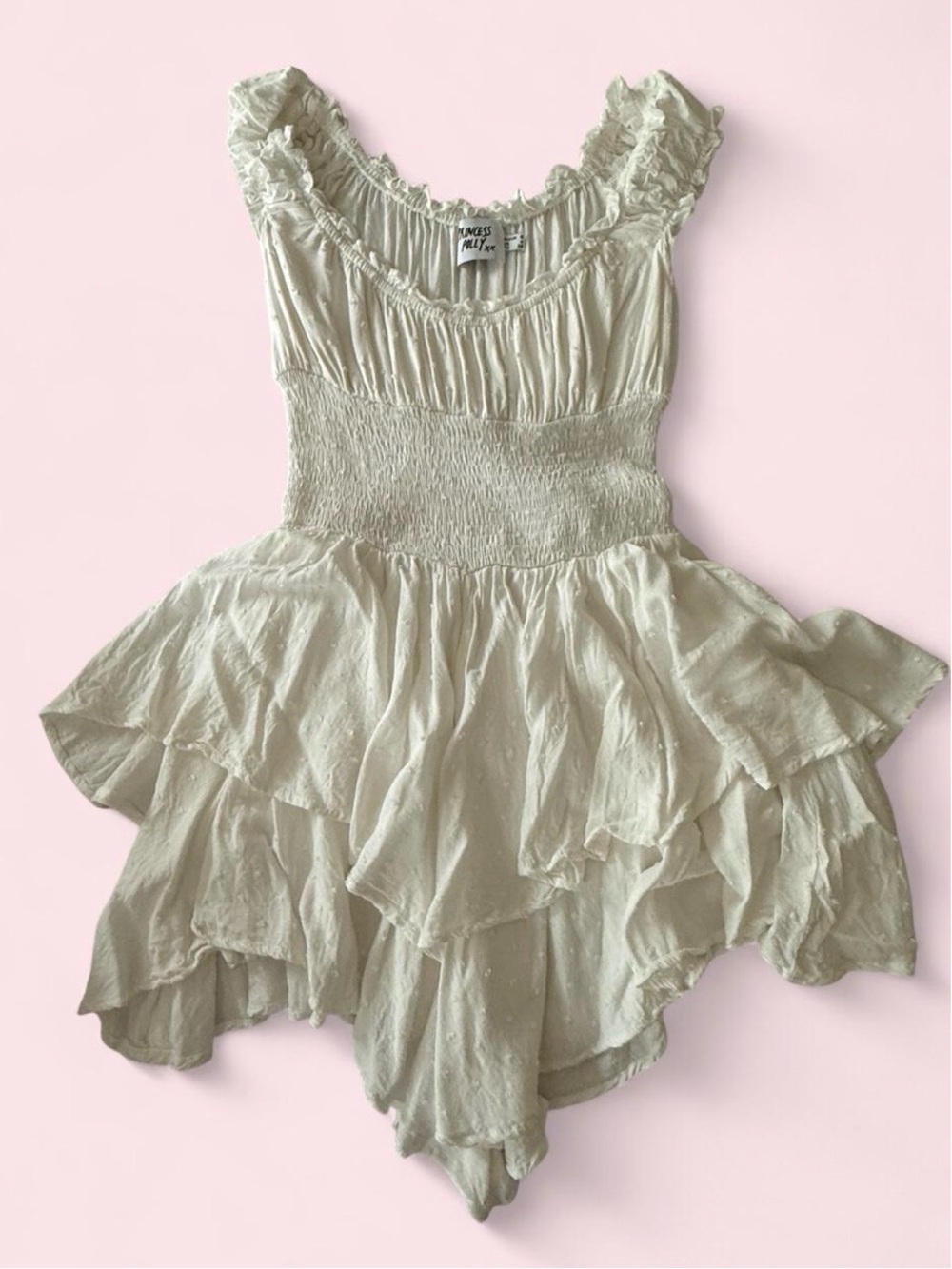 Princess Polly Ivory Ruffle Romper